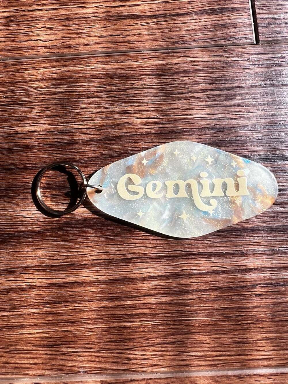 Gemini Zodiac Motel Keychain Astrology Horoscope Sign